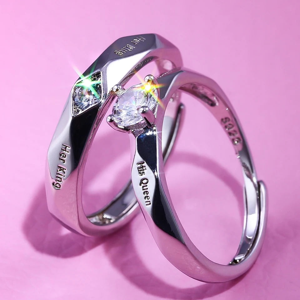 New Design Cubic Zirconia King Queen