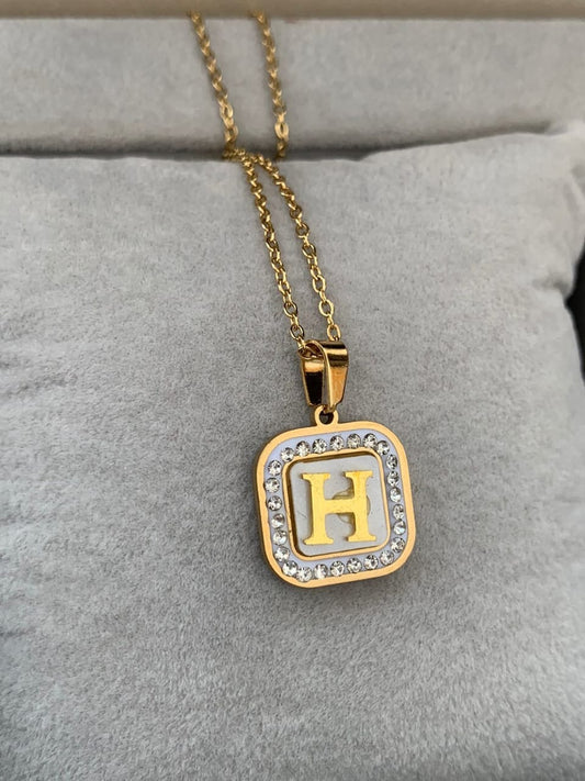 WHITE- Gold-Plated