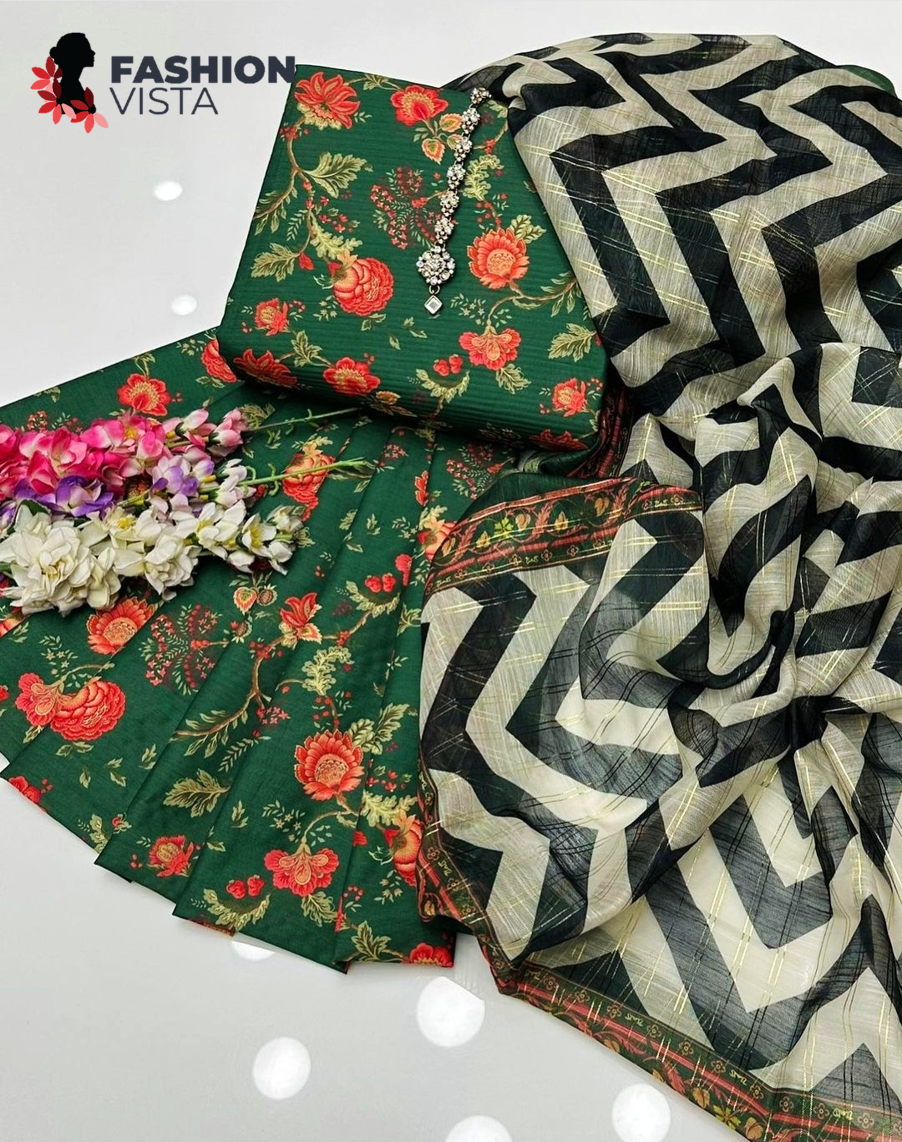 Fashion Vista Swiss Floral Digital Printed