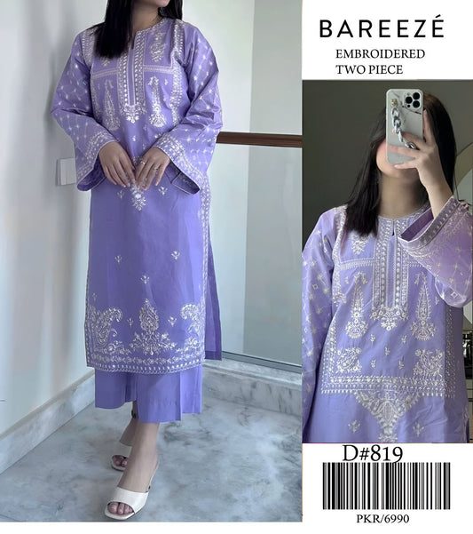 2pc Suit Embroidered Unstitched Levinder